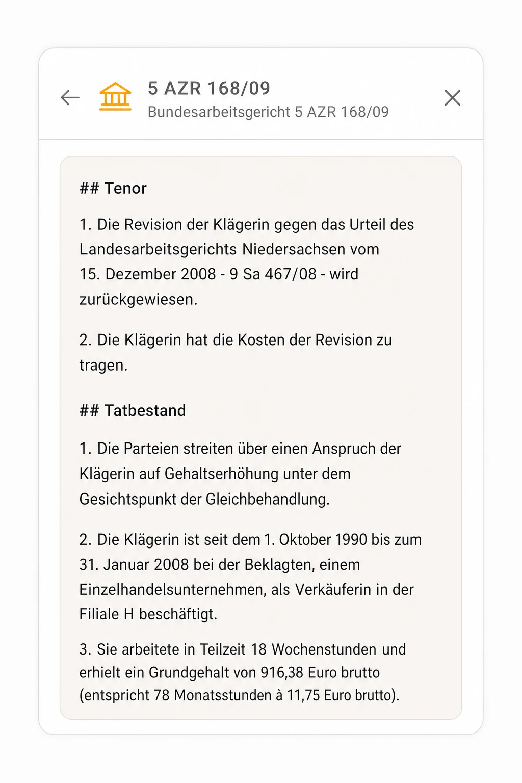 KI recherchiert Paragraphen und Urteile